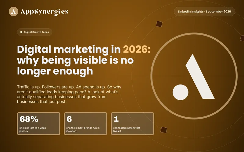 Digital marketing in 2026: why being visible is no longer enough
